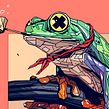 CHILLING IN THE POND / BAKER PARROT HAT. Un progetto di Illustrazione tradizionale e Illustrazione digitale di Dani Blázquez - 08.04.2020