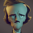 Allan Poe on Blender. 3D Animation, and 3D project by Carlos Sifuentes Haro - 04.29.2018