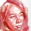 Retrato de Katherin. Un projet de Aquarelle de Ale Casanova - 30.04.2020