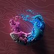 O Particulas. 3D, Art Direction, T, pograph, Design, T, and pograph project by Erich Gordon - 05.13.2020