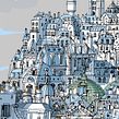Paris roofs Ein Projekt aus dem Bereich Architektonische Illustration und Traditionelle Illustration von Carlo Stanga - 25.05.2020