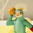 Dazzy Dunk. 3D Animation, Character Animation, Street Art, 3D Design, Character Design, and 3D Character Design project by Jaime Alvarez Sobreviela - 05.27.2020