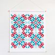 Portuguese Tile Fabric Wall Hanging. Printing, Pattern Design, and Fiber Arts project by Marta Afonso - 05.30.2020