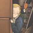 Behind the bookcase/ Anne Frank. Traditional illustration project by Valentina Toro - 10.16.2019