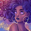 Curly Universe. Een project van Digitaal ontwerp van Natália Dias - 15.06.2020