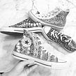 Converse Collaboration. Br, ing, Identit, Design, Events, Fine Arts, and Shoe Design project by Lizzie Snow - 06.16.2020