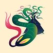 Medusa. Character Design, Concept Art, Digital Illustration, Traditional illustration, and Vector Illustration project by Nathan Jurevicius - 07.01.2020