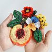 Peachy. Bordado projeto de Josefina Jiménez - 17.07.2020