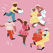 Dança- Sorria 73. Digital Illustration, and Traditional illustration project by Giovana Medeiros - 07.27.2020