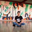 Mural COLETIVIDADE pintado em Escola Municipal de Curitiba com a ajuda das crianças. Un projet de Calligraphie, Design t, pographique, Lettering manuel, Illustration à l'encre, Lettering , et Peinture de Cyla Costa - 28.07.2020