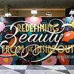 Murais pintados para a Beautycon em NYC. Un projet de Calligraphie, Lettering manuel, Illustration traditionnelle, Illustration à l'encre, Lettering , et Peinture de Cyla Costa - 28.07.2020