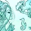 Mermay . Digital Drawing, and Traditional illustration project by Kaos - 06.05.2018