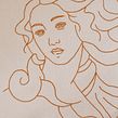 El nacimiento de Venus (Botticelli). Bordado projeto de Koral Antolín Maillo - 04.04.2020