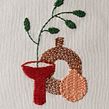 Jarrones aguja Kantan. Un projet de Broderie de Koral Antolín Maillo - 12.08.2020