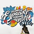 Mural en lettering | Carvajal Espacios Ein Projekt aus dem Bereich Traditionelle Illustration, Lettering und Malerei von Ana Moreno - 18.11.2019