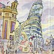 My project in Urban Sketching: Express Your World in a New Perspective course. Architectural Illustration, Sketchbook, Sketching, and Watercolor Painting project by Lapin - 08.23.2020
