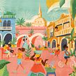 Cartagena. Traditional illustration, and Architectural Illustration project by Natalia Rojas - 09.07.2020
