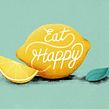 Eat Happy. Un projet de Animation 2D, Animation 3D, Illustration numérique, Illustration traditionnelle, Design t , et pographique de Itsacat&Goodog - 20.09.2020