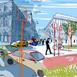 GREEN CITIES ON FAZ. Architectural Illustration, Editorial Illustration, and Traditional illustration project by Carlo Stanga - 09.30.2020