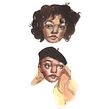 Pequenos retratos. Un progetto di Pittura ad acquerello di Caroline Passos - 17.10.2020