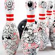 Bowling!. Un projet de Illustration traditionnelle, Peinture acr , et lique de Akimaro - 17.06.2015