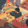 El Rapper del Momento. Animation, 2D Animation, Art Direction, and Traditional illustration project by Estudio Agite - 10.23.2020