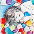 Squared rooms. Pintura em aquarela projeto de Akimaro - 28.08.2016