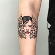 Tatuaje 06. Drawing, Artistic Drawing, Digital Drawing, Tattoo Design, and Traditional illustration project by Diana Felix - 10.28.2020