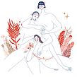 Ilustraciones Ver + Monoblock. Un projet de St, lisme et Illustration numérique de Yamila Yjilioff - 20.10.2020