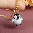 Penguin Necklace in Polymer Clay. Fine Arts, Jewelr, Design, and Sculpture project by Marisa Clemente - 12.02.2019