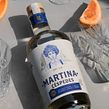 Dry Gin Martina Céspedes. Drawing, Pencil Drawing, Artistic Drawing, Portrait Drawing, Digital Drawing, Traditional illustration, Digital Illustration, Vector Illustration, Lettering, and Packaging project by Emi Renzi - 12.03.2020