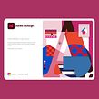 Adobe Indesign Splash Screen 2021. Digital Lettering, and Traditional illustration project by Birgit Palma - 12.11.2020