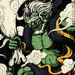 Fujin. Ilustração digital e Ilustração tradicional projeto de Daniele Caruso - 15.12.2020