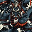 Ryujin. Digital Illustration, and Traditional illustration project by Daniele Caruso - 12.15.2020