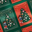 UNICEF Postcard Christmas 2020. Projekt z dziedziny R, sunek c, frow, Projektowanie c, frowe, Grafika ed, torska, Ilustracja w, dawnicza, Trad, c, jna ilustracja, Ilustracja c, frowa i Ilustracje dla dzieci użytkownika Cherry Bomb Creative Co. - 17.12.2020