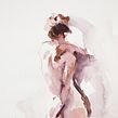 Cuerpo Etéreo . Artistic Drawing, Figure Drawing, Fine Arts, Painting, Sketching, and Watercolor Painting project by Michele Bajona - 01.07.2021