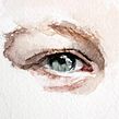 Art Anatomy: The Eye. Desenho artístico, Criatividade, Artes plásticas, Ilustração tradicional, Ilustração naturalista, Pintura, Esboçado, e Pintura em aquarela projeto de Michele Bajona - 25.01.2021