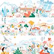 Paradores de Turismo de España - Calendario 2021. Un projet de Esquisse , Dessin, Dessin au cra, on, Design , Conception de produits, Illustration traditionnelle, Illustration numérique, Illustration vectorielle , et Publicité de Carlos Arrojo - 31.01.2021