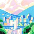 Drawings of Vancouver, Canada. Acr, lic Painting, Artistic Drawing, and Traditional illustration project by Angela Pan - 01.28.2021