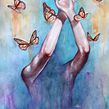 Blindsided for my exhibition "I AM". Un projet de Aquarelle de Arthur Braud - 07.02.2021