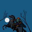 A lenda do cavaleiro sem cabeça - Sleepy Hollow. Drawing, Digital Drawing, Traditional illustration, Editorial Illustration, Children's Illustration, and Narrative project by Weberson Santiago - 02.07.2021