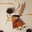 Pajarita en vuelo. Traditional illustration, and Paper Craft project by Cristian Garrido Alfaro - 02.08.2021