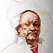 Copia de Rembrandt. Desenho, e Desenho de retrato projeto de Alonso Palomino - 09.02.2021