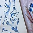 Azul. Un projet de Aquarelle de Laura Behnke García - 09.02.2021
