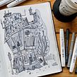 Mi casa. Drawing, Pencil Drawing, Traditional illustration & Ink Illustration project by Ed Vill - 02.21.2021