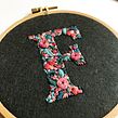 Monograms embroidered on felt . Embroider project by Defne Güntürkün - 01.01.2018