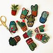 Cactus pins. Embroider project by Defne Güntürkün - 01.01.2017