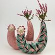New Hand Built Vases. Ceramics, Character Design, Design, Painting, and Sculpture project by Sandra Apperloo - 03.05.2021