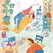 Flow magazine. Traditional illustration project by Sarah van Dongen - 09.01.2020