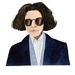 Fran Lebowitz. Un proyecto de Dibujo a lápiz, Ilustración tradicional y Pintura a la acuarela de Valentina Armstrong - 16.03.2021